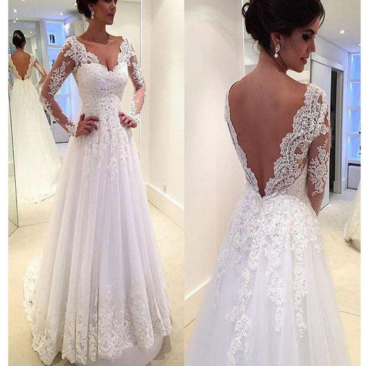 Cheap Wedding Dress with Sleeves, Dresses For Wedding, Bridal Gown ,Bride Dress, Dresses For Brides