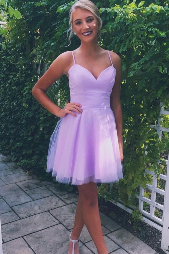 Purple formal dresses sales short