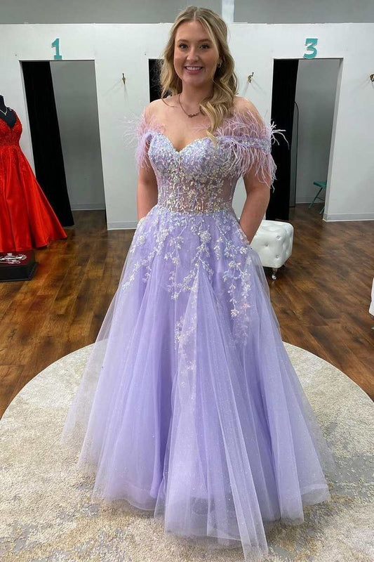 Off the Shoulder Prom Dresses Long,Graduation School Party Gown