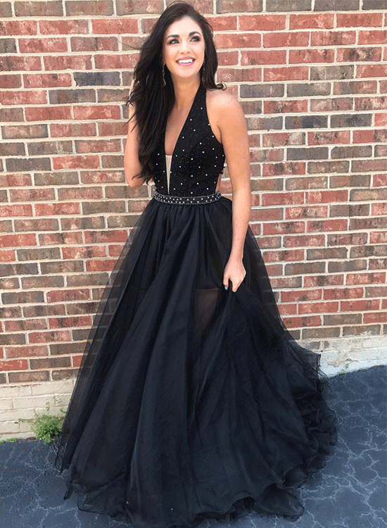 Black Prom Dress, Dresses For Graduation Party, Evening Dress, Formal Dress