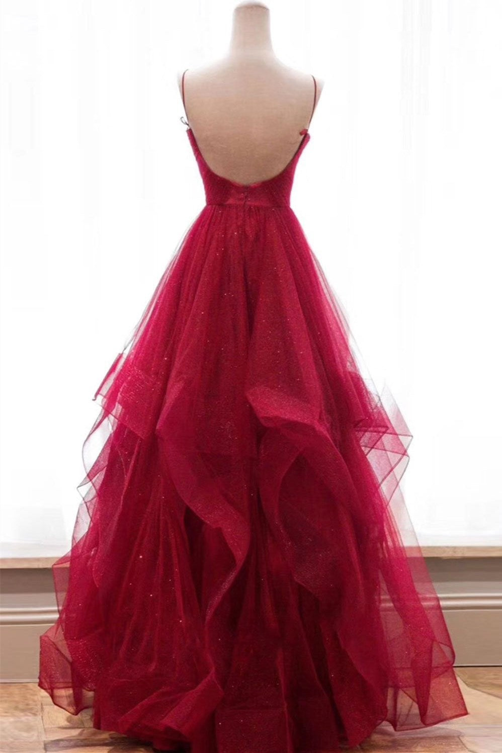 Sparkly Prom Dress V Neckline, Long Homecoming Dress, Formal Dress DressesTailor Sparkly Prom Dress V Neckline, Long Homecoming Dress, Formal Dress DressesTailor