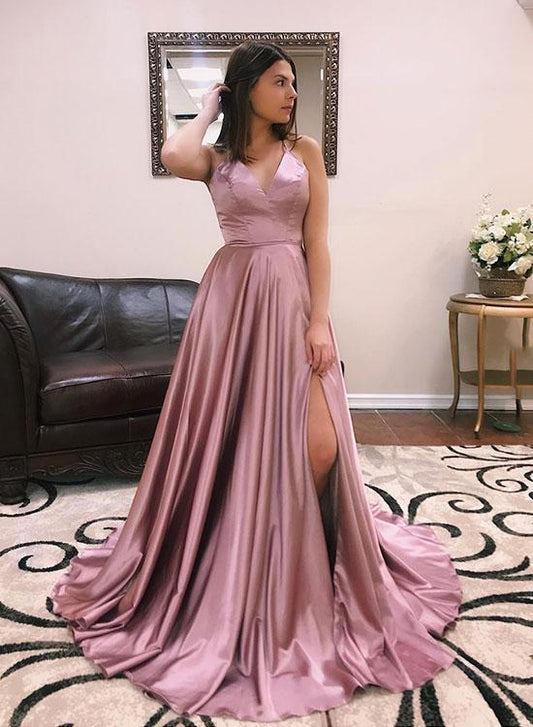 Prom Dress Slit Skirt, Formal Dress, Evening Dress, Dance Dresses, Graduation Party Dress