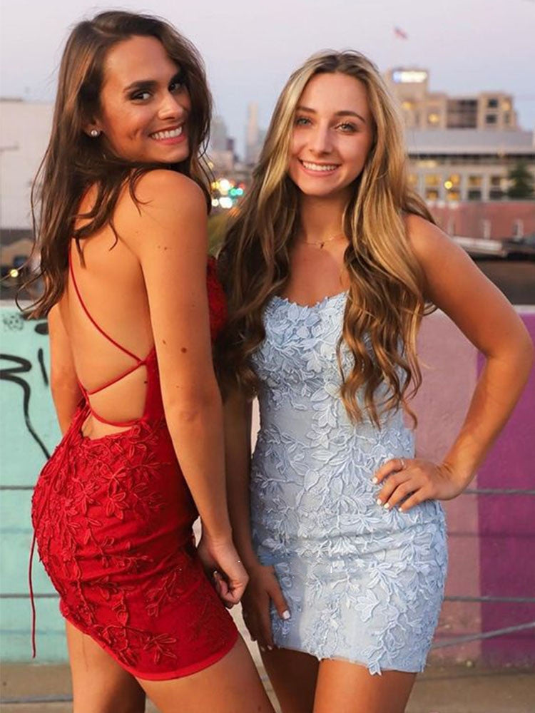 Lace Hoco Dress, Homecoming Dresses, Short Prom Dress, Formal Outfit, Back to School Party Gown