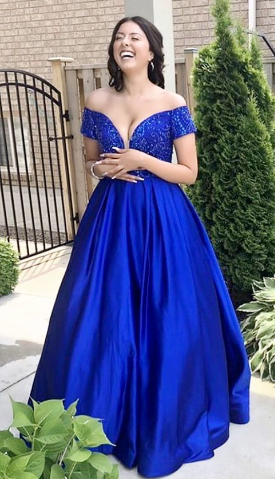 Royal Blue Prom Dress, Ball Gown, Dresses For Party, Evening Dress, Formal Dress