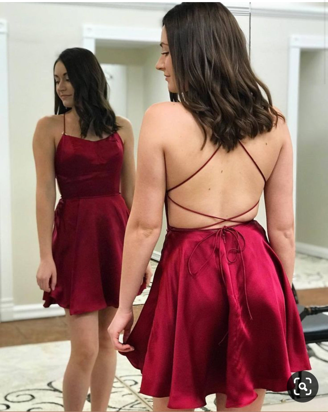 Sexy Backless Homecoming Dress, HOCO Dress, Short Prom Dress