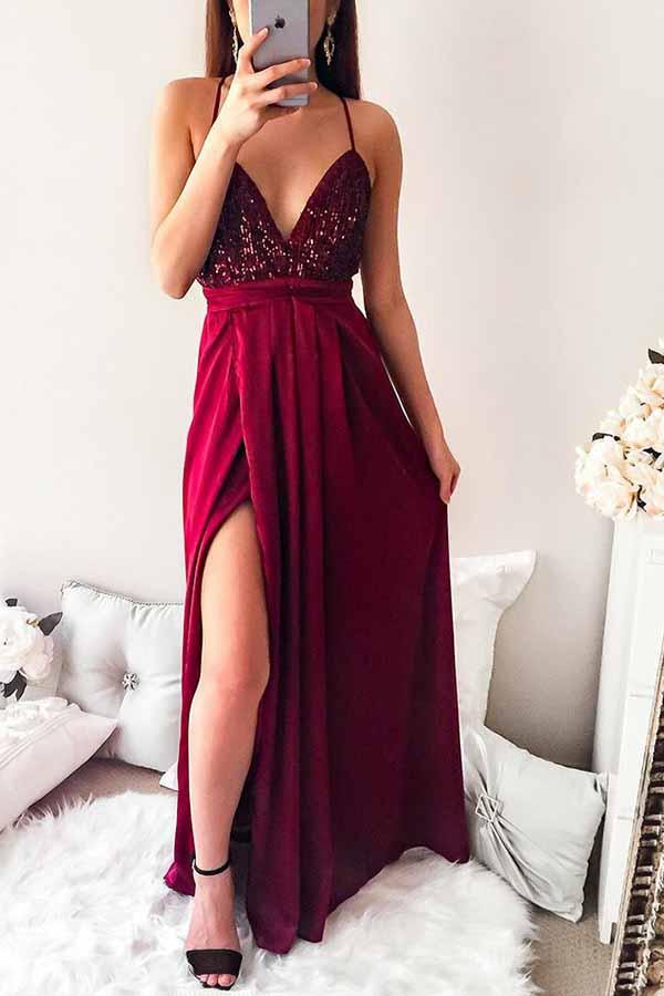 Sexy Prom Dress, Evening Gown,Graduation School Party Gown, Winter Formal Dress,