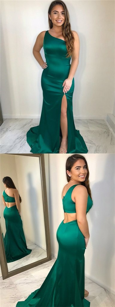 Prom Dress Long One Shoulder Strap, Dance Dresses, Graduation School Party Gown