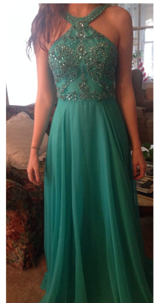 Green Prom Dress, Prom Dresses, Evening Gown, Graduation School Party Dress, Winter Formal Dress