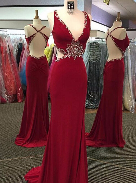 Sexy Prom Dress, Evening Gown, Graduation School Party Dress, Winter Formal Dress