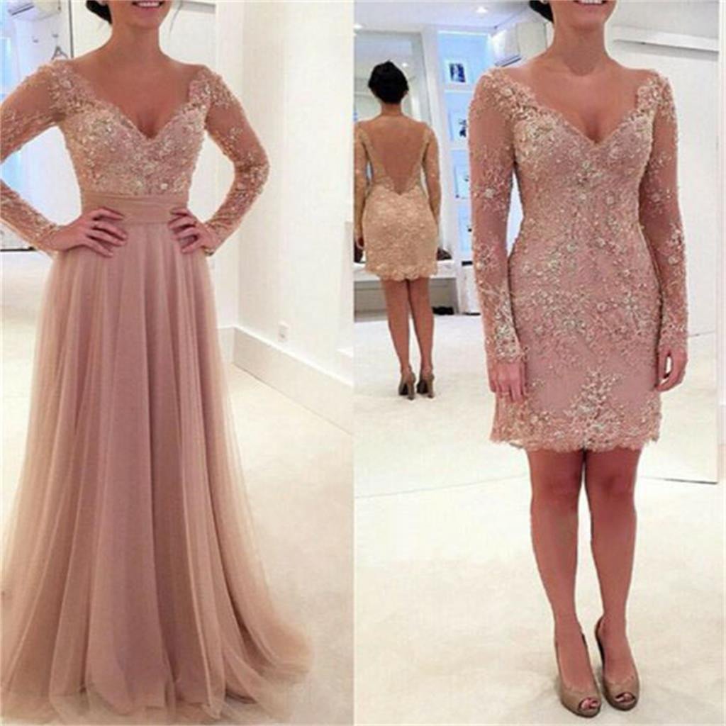 Prom Dress For Teens 2 in 1, Prom Dresses, Evening Gown, Graduation School Party Gown, Winter Formal Dress, DT0198