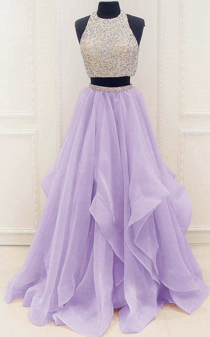 Prom Dress For Teens Two Pieces, Prom Dresses, Graduation School Party Gown